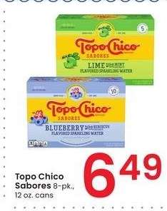 Topo Chico Sabores - 8 - pk., 12 oz. cans