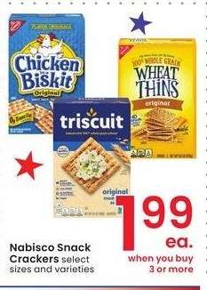 Nabisco Snack Crackers - select sizes and varieties