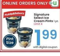 Signature SELECT Ice Cream Pints - 1 pt.