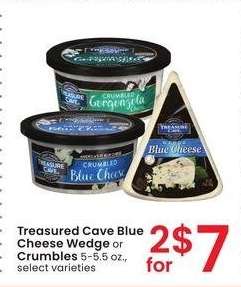 Treasured Cave Blue Cheese Wedge or Crumbles - 5-5.5 oz., select varieties