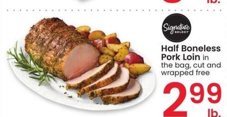 Half Boneless Pork Loin - in the bag, cut and wrapped free