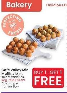 Cafe Valley Mini Muffins - 12 ct., select varieties