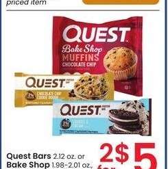 Quest Bars 2.12 oz. or Bake Shop 1.98-2.01 oz. - select varieties