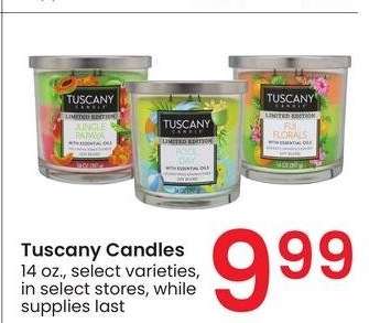 Tuscany Candles - 14 oz., select varieties