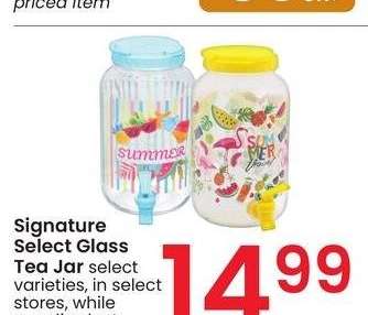 Signature Select Glass Tea Jar - select varieties