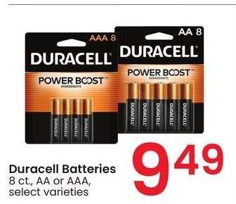 Duracell Batteries - 8 ct., AA or AAA, select varieties