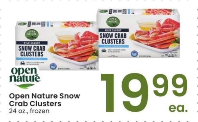 Open Nature Snow Crab Clusters - 24 oz., frozen