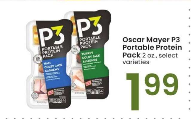 Oscar Mayer P3 Portable Protein Pack - 2 oz., select varieties