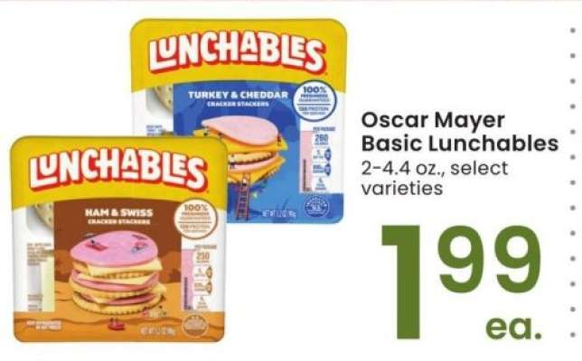 Oscar Mayer Basic Lunchables - 2-4.4 oz., select varieties