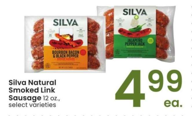 Silva Natural Smoked Link Sausage - 12 oz., select varieties