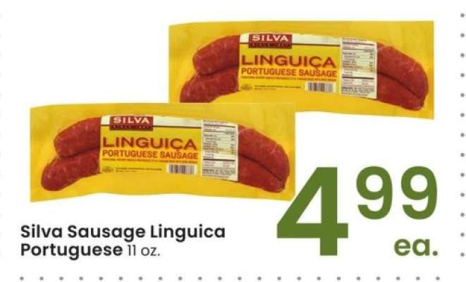 Silva Sausage Linguica Portuguese - 11 oz.