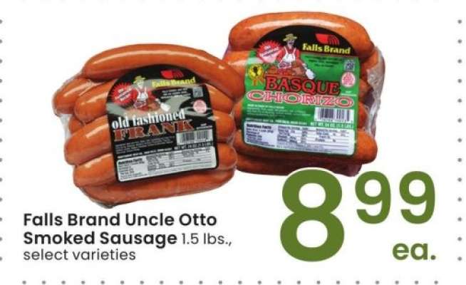 Falls Brand Uncle Otto Smoked Sausage - 1.5 lbs., select varieties