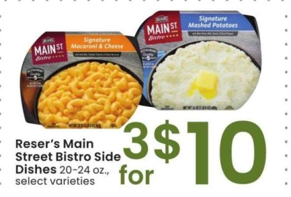 Reser's Main Street Bistro Side Dishes - 20-24 oz., select varieties