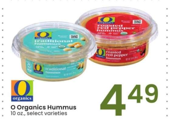 O Organics Hummus - 10 oz., select varieties