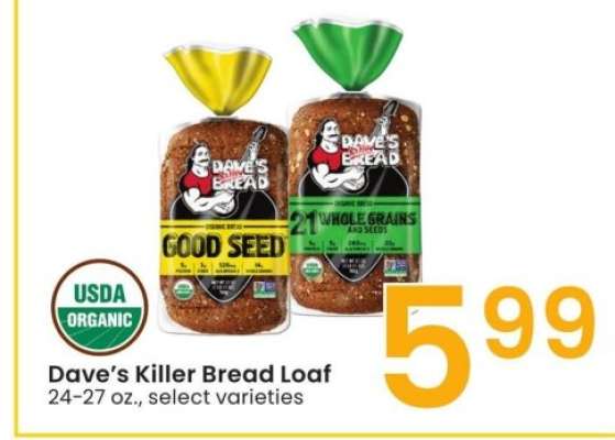 Dave's Killer Bread Loaf - 24-27 oz., select varieties