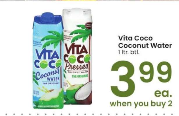 Vita Coco Coconut Water - 1 ltr. btl.