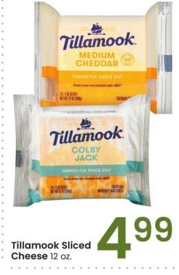 Tillamook Sliced Cheese - 12 oz.