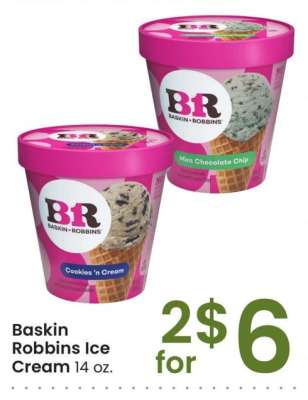 Baskin Robbins Ice Cream - 14 oz.