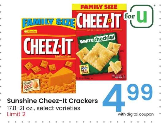 Sunshine Cheez-It Crackers - 17.8-21 oz., select varieties