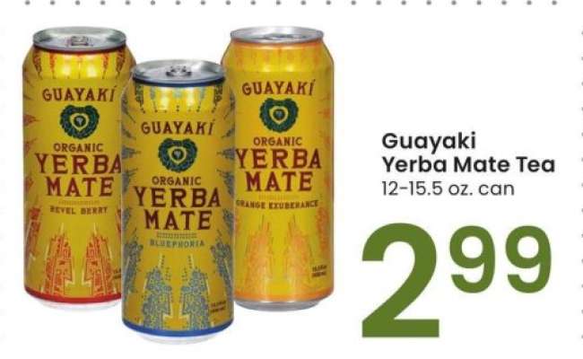 Guayaki Yerba Mate Tea - 12-15.5 oz. can