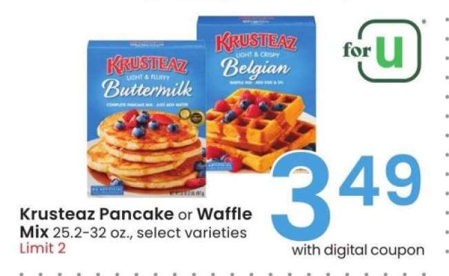 Krusteaz Pancake or Waffle Mix - 25.2-32 oz., select varieties