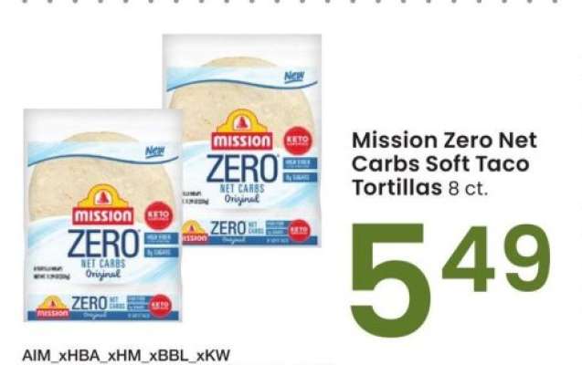 Mission Zero Net Carbs Soft Taco Tortillas - 8 ct.