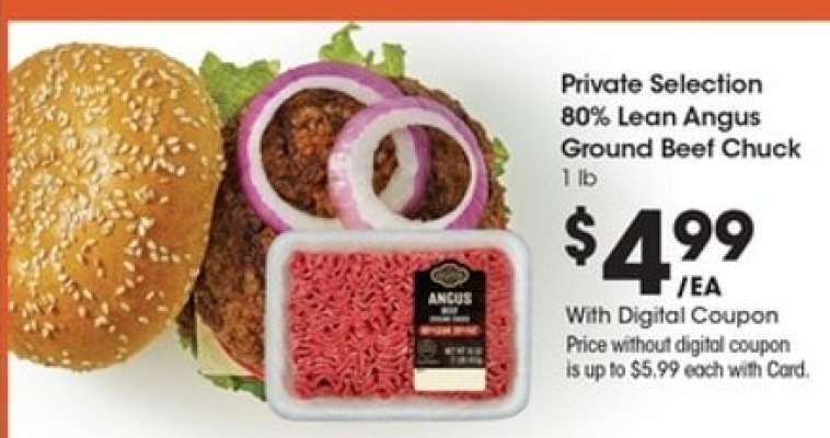 Private Selection 80% Lean Angus Ground Beef Chuck