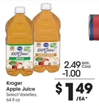 Kroger Apple Juice