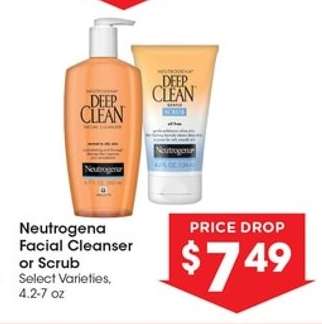 Neutrogena Facial Cleanser or Scrub