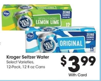 Kroger Seltzer Water