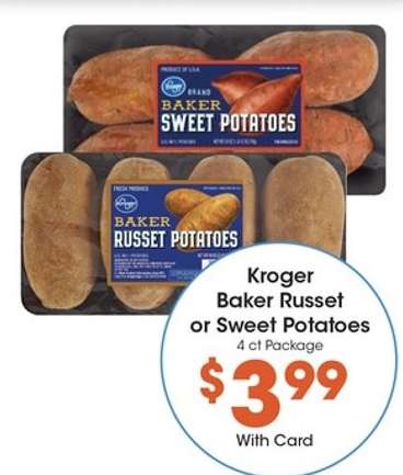 Kroger Baker Russet or Sweet Potatoes