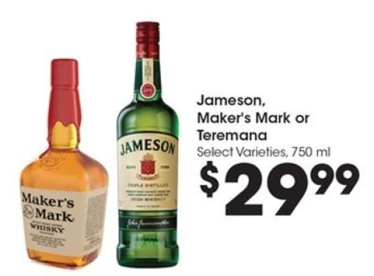 Jameson, Maker's Mark or Teremana
