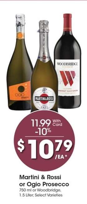 Martini & Rossi or Ogio Prosecco