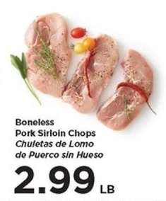 Boneless Pork Sirloin Chops