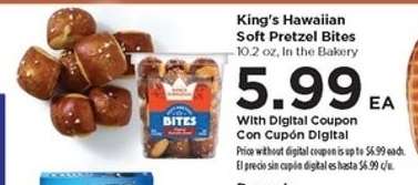 King's Hawaiian Soft Pretzel Bites