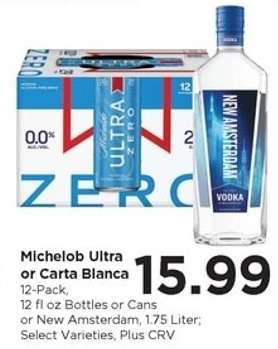 Michelob Ultra or Carta Blanca