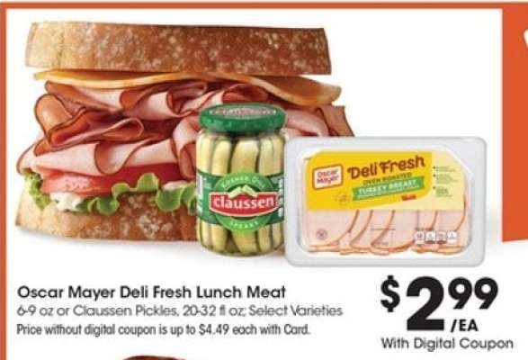 Oscar Mayer Deli Fresh Lunch Meat