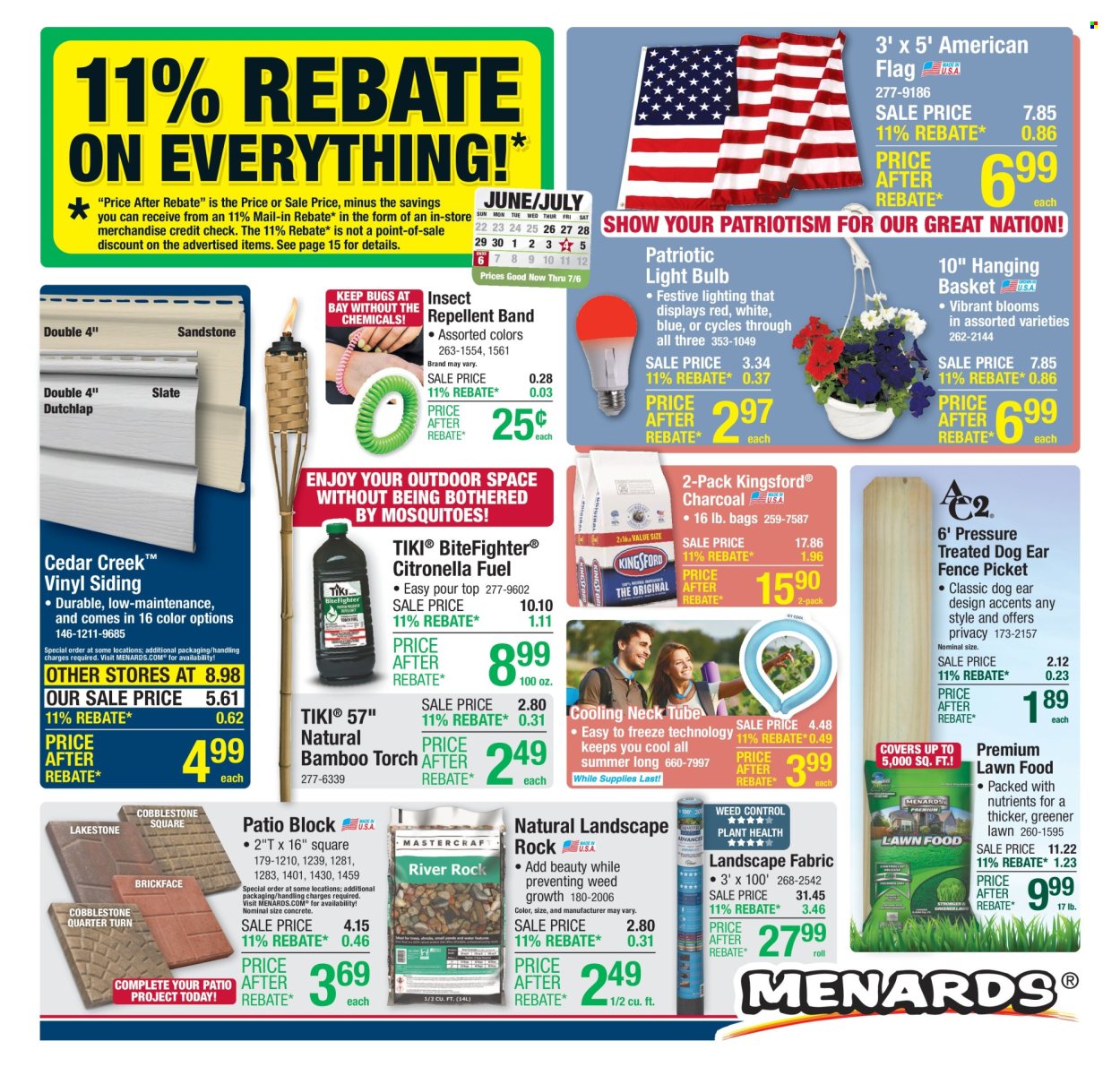 Menards ad - 06/26/2025 - 07/06/2025. Page 1