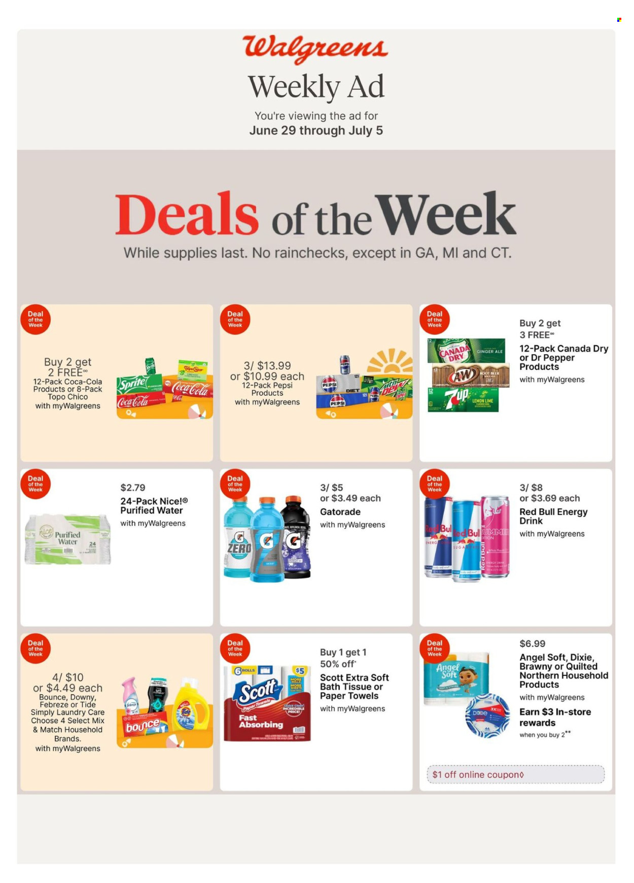 Walgreens ad - 06/29/2025 - 07/05/2025. Page 1
