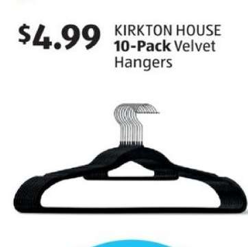 KIRKTON HOUSE 10-Pack Velvet Hangers