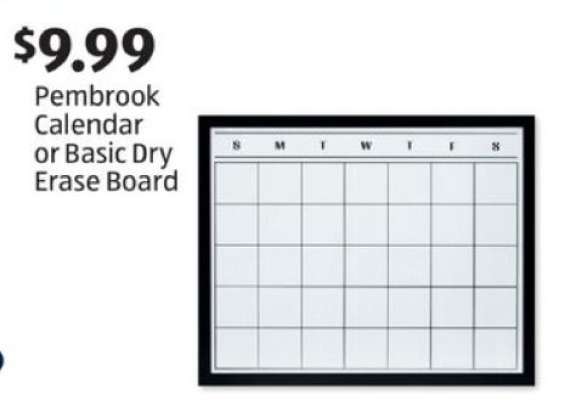 Pembrook Calendar or Basic Dry Erase Board