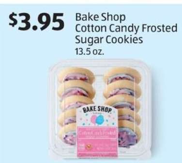 Bake Shop Cotton Candy Frosted Sugar Cookies