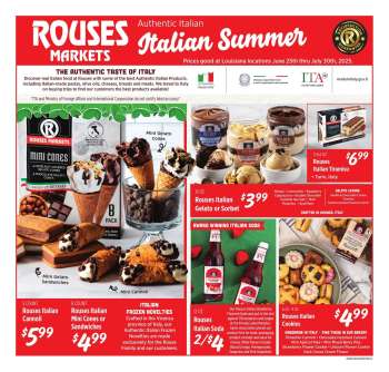Rouses Markets Flyer - 06/25/2025 - 07/30/2025.