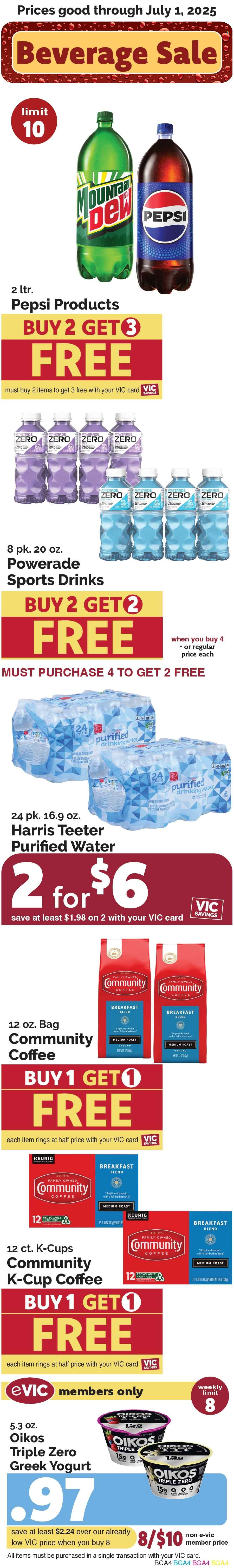 Harris Teeter ad - 06/25/2025 - 07/01/2025. Page 2