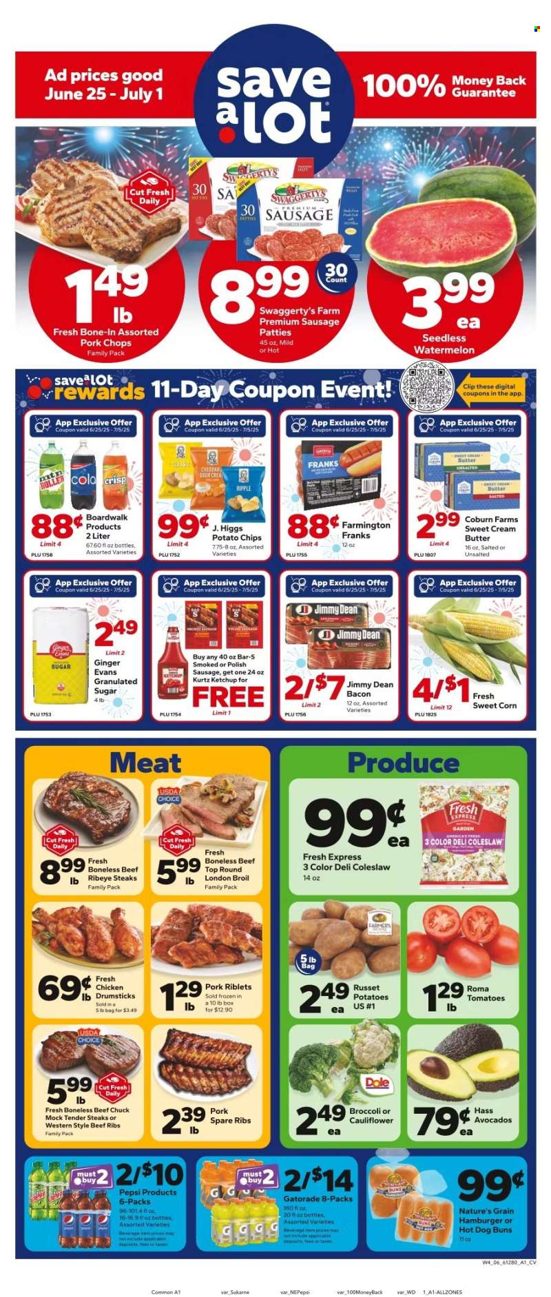 Save a Lot Flyer - 06/25/2025 - 07/01/2025.