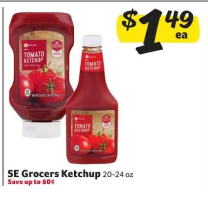 SE Grocers Ketchup