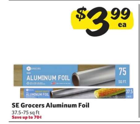 SE Grocers Aluminum Foil