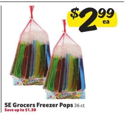 SE Grocers Freezer Pops
