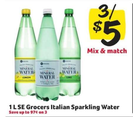 SE Grocers Italian Sparkling Water