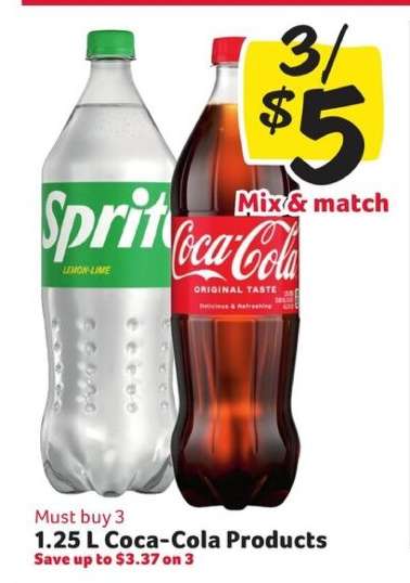 1.25 L Coca-Cola Products
